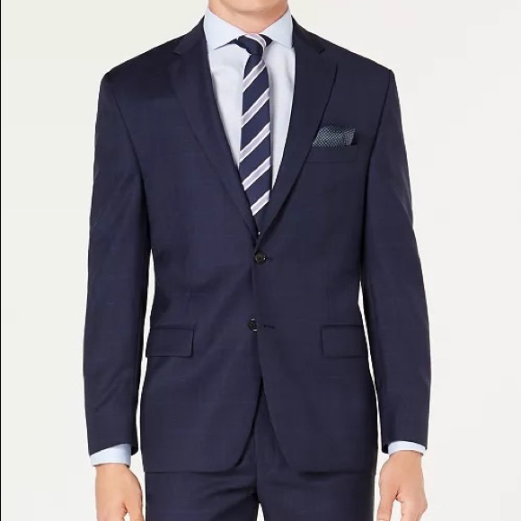 Men's Classic-Fit UltraFlex Stretch Suit Jackets - Size 38 Short